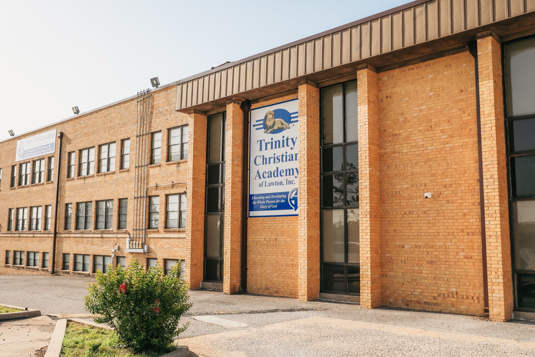 Students on the Trinity Christian Academy campus