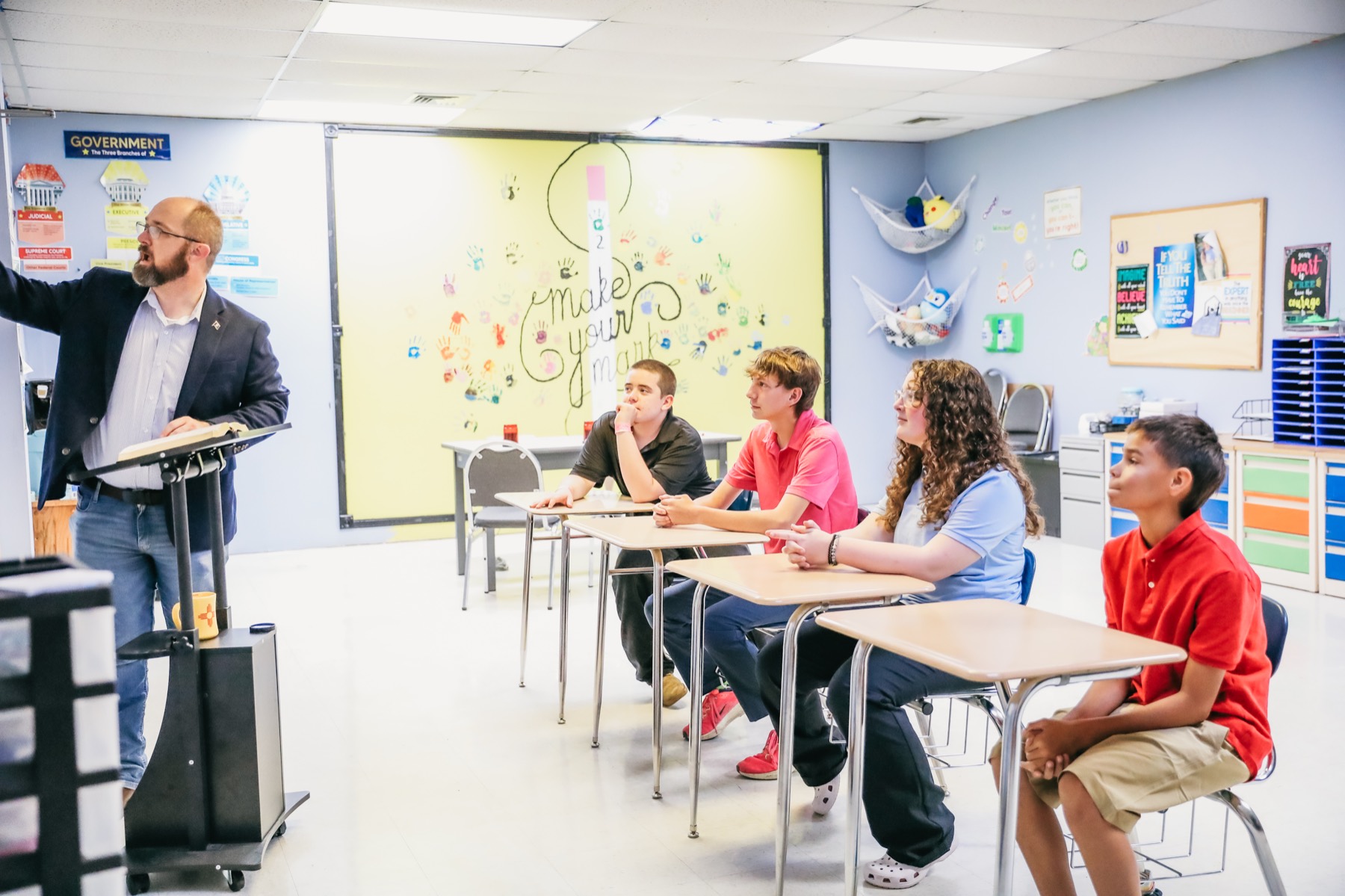 Students engaged in a lesson at Trinity Christian Academy