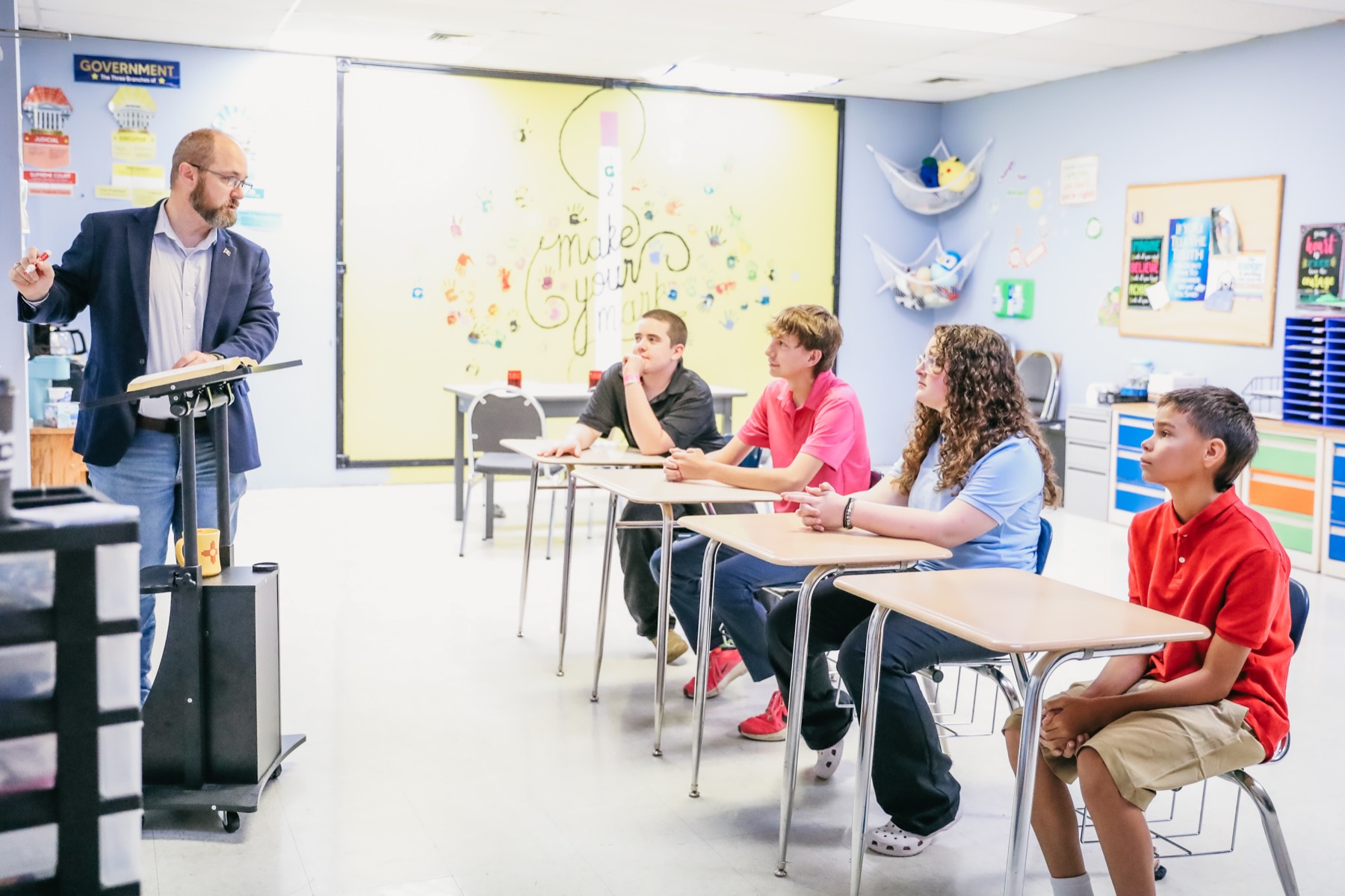 Trinity Christian Academy students in class