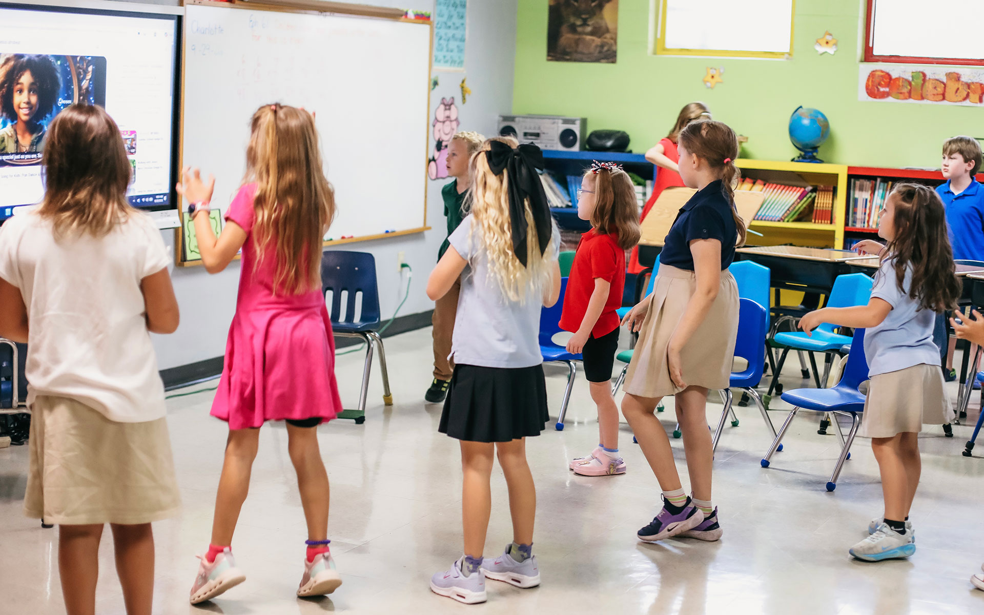 Trinity Christian Academy students taking part in school activities