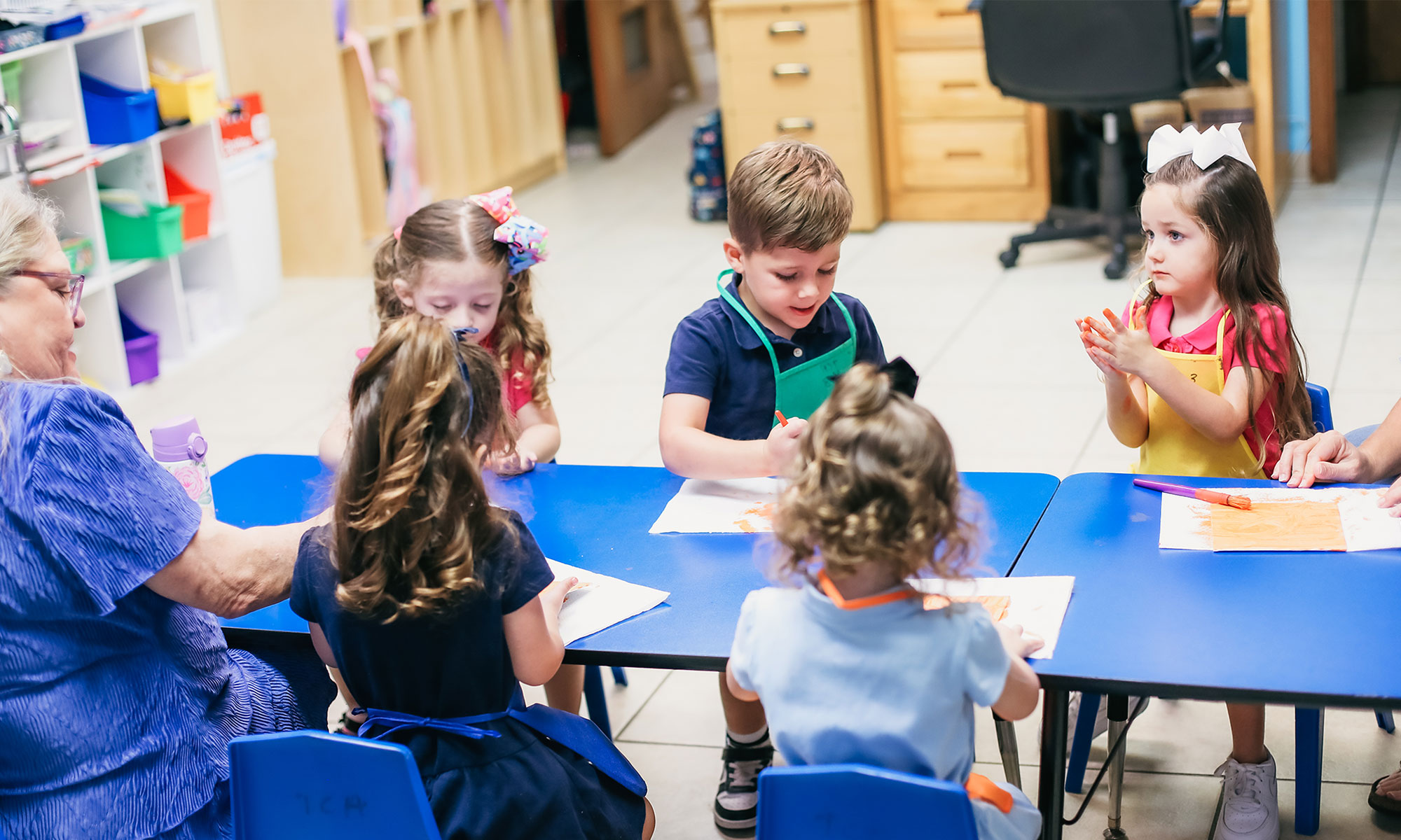 Students at Trinity Christian Academy